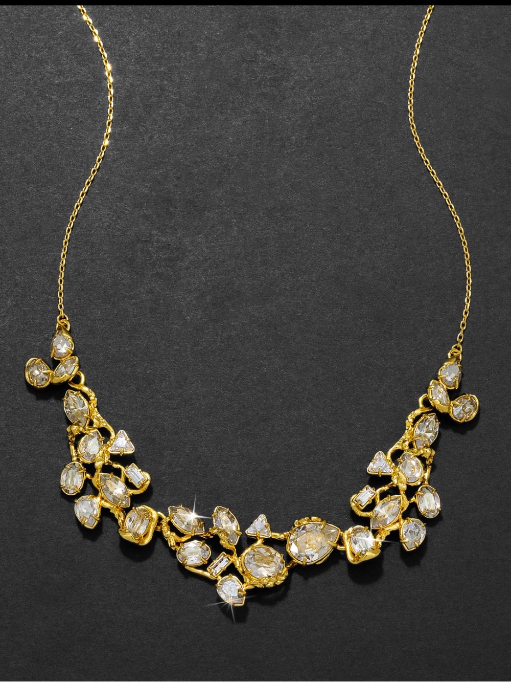 Alexis Bittar Éclat Crystal Cluster Bib Necklace